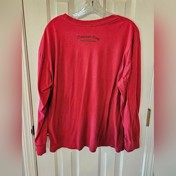 HARLEY-DAVIDSON 2009 long sleeve red shirt size large - Picture 4 of 6